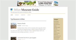 Desktop Screenshot of milanmuseumguide.com