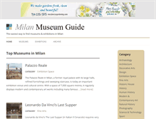 Tablet Screenshot of milanmuseumguide.com